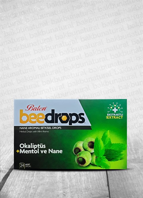 Balen Beedrops Nane Aromalı Okaliptus & Mentol & Naneli Bitkisel Drops 24 Drops