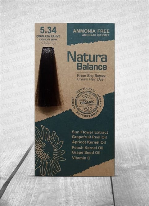 Natura Balance (Krem Saç Boyası) Çikolata Kahve 5.34 60ml