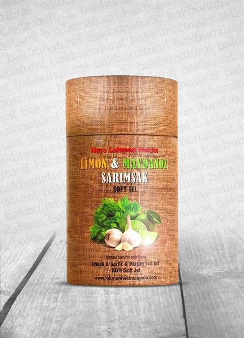 Nurs Lokman Hekim Limon Yağı Maydanoz Yağı Sarımsak Yağı İçeren Soft Kapsül 60 Softjel